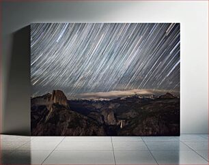 Πίνακας, Star Trails over Mountains Αστρικά μονοπάτια πάνω από βουνά