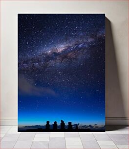 Πίνακας, Stargazing at Ancient Statues Παρατήρηση αστεριών στα αρχαία αγάλματα