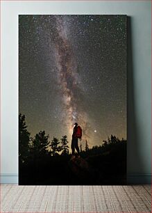 Πίνακας, Stargazing Under the Milky Way Παρατήρηση αστεριών κάτω από τον γαλαξία