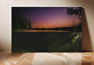 Πίνακας, Starlit Lake at Dusk Αστρόφωτη λίμνη στο σούρουπο