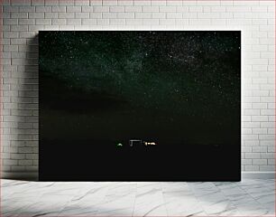 Πίνακας, Starlit Night Sky Over Campsite Έναστρο Νυχτερινό Ουρανό πάνω από το Κάμπινγκ