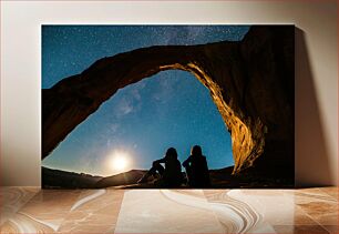 Πίνακας, Starry Night Beneath a Rock Arch Έναστρη νύχτα κάτω από μια αψίδα βράχου