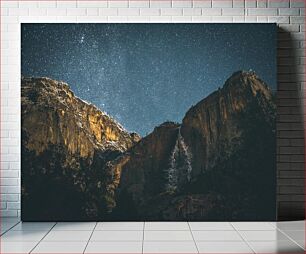 Πίνακας, Starry Night Over Cliffs Έναστρη νύχτα πάνω από βράχους