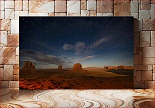 Πίνακας, Starry Night over Monument Valley Έναστρη Νύχτα πάνω από την Κοιλάδα των Μνημείων