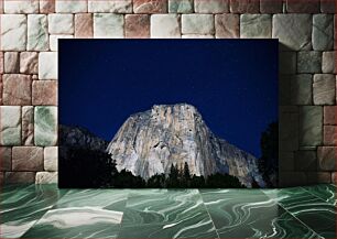 Πίνακας, Starry Night Over Mountain Έναστρη Νύχτα Πάνω από το Βουνό