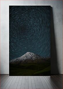 Πίνακας, Starry Night Over Mountain Έναστρη Νύχτα Πάνω από το Βουνό