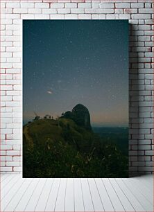 Πίνακας, Starry Night over Mountain Έναστρη Νύχτα πάνω από το Βουνό