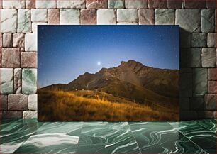 Πίνακας, Starry Night Over Mountain Range Έναστρη νύχτα πάνω από την οροσειρά