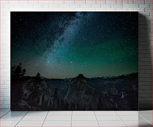 Πίνακας, Starry Night Over Mountains Έναστρη νύχτα πάνω από βουνά