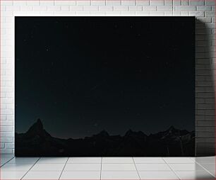 Πίνακας, Starry Night over Mountains Έναστρη νύχτα πάνω από βουνά