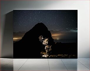 Πίνακας, Starry Night Over Rock Formation Έναστρη νύχτα πάνω από το σχηματισμό βράχου