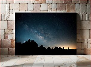 Πίνακας, Starry Night Over Rocky Horizon Έναστρη Νύχτα Πάνω από Βραχώδη Ορίζοντα