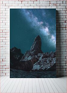 Πίνακας, Starry Night Over Rocky Mountains Έναστρη Νύχτα Πάνω από Βραχώδη Όρη