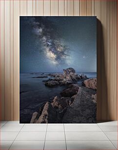 Πίνακας, Starry Night Over Rocky Shore Έναστρη Νύχτα Πάνω από Βραχώδη Ακτή