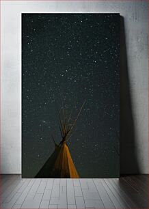 Πίνακας, Starry Night Over Teepee Έναστρη νύχτα πέρα ​​από το Teepee