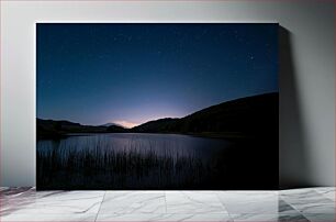 Πίνακας, Starry Night Over the Lake Έναστρη Νύχτα Πάνω από τη Λίμνη