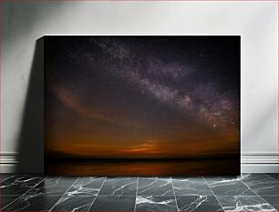 Πίνακας, Starry Night Sky Over Horizon Έναστρος Νυχτερινός Ουρανός Πάνω από τον Ορίζοντα
