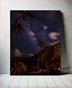 Πίνακας, Starry Night with Palm Trees Έναστρη Νύχτα με Φοίνικες