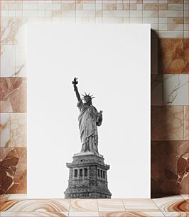 Πίνακας, Statue of Liberty in Black and White Άγαλμα της Ελευθερίας σε ασπρόμαυρο