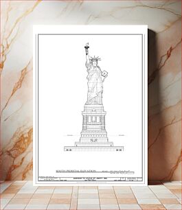 Πίνακας, Statue of Liberty, Liberty Island, Manhattan, New York County, NY