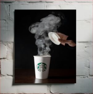 Πίνακας, Steaming Coffee Cup Φλιτζάνι καφέ στον ατμό