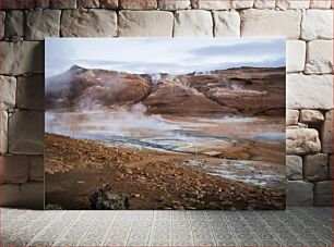 Πίνακας, Steaming Mountain Landscape Αχνιστό ορεινό τοπίο