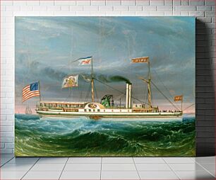 Πίνακας, Steamship "Erie" (ca. 1837) by American 19th Century