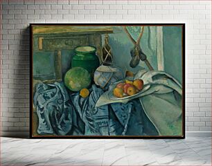 Πίνακας, Still Life with a Ginger Jar and Eggplants by Paul Cézanne