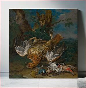 Πίνακας, Still life with a grouse, Johann Georg De Hamilton