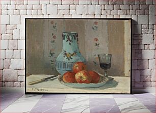 Πίνακας, Still Life with Apples and Pitcher by Camille Pissarro