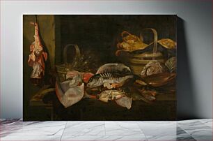Πίνακας, Still life with fish, Abraham Van Beyeren
