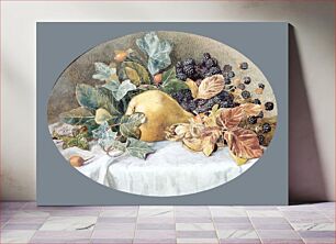 Πίνακας, Still Life with Fruit by John William Hill