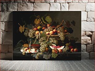 Πίνακας, Still Life with Fruit, Severin Roesen