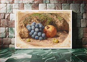 Πίνακας, Still Life with Grapes and a Pomegranate