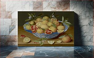 Πίνακας, Still Life with Lemons, Oranges, and a Pomegranate; Jacob van Hulsdonck (1582 - 1647)