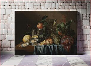Πίνακας, Still Life with Oysters and Grapes by Jan Davidsz de Heem