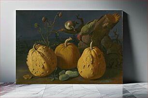 Πίνακας, Still life with pumpkins and cucumbers, Štefan Michal Vörös Izbighy