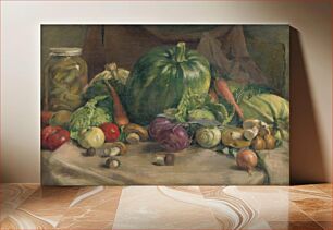 Πίνακας, Still life with vegetables, Ladislav Treskoň