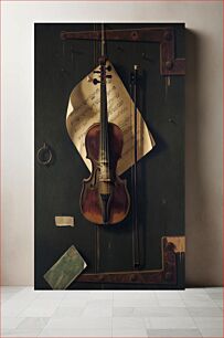 Πίνακας, Still Life with Violin by William Harnett (1848-1892)