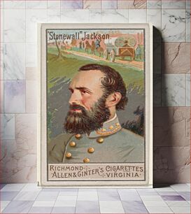 Πίνακας, "Stonewall" Jackson, from the Great Generals series (N15) for Allen & Ginter Cigarettes Brands