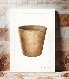 Πίνακας, Stoneware Flower Pot (ca.1937) by Annie B. Johnston