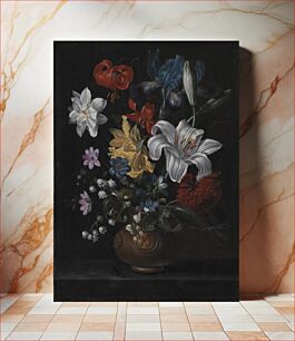 Πίνακας, Stoneware Jar with Flowers by Jacob Marrel
