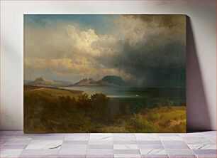 Πίνακας, Storm over lake balaton, Alexander Brodszky