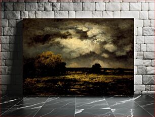 Πίνακας, Stormy Landscape by Narcisse Virgilio Diaz de la Peña