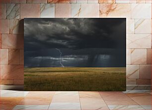 Πίνακας, Stormy Landscape with Lightning Θυελλώδη Τοπίο με Αστραπές