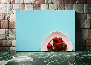 Πίνακας, Strawberries on a Plate Φράουλες σε ένα πιάτο