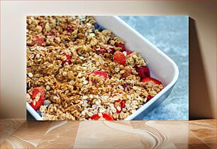 Πίνακας, Strawberry and Oatmeal Crumble Frawberry and Oatmeal Crumble