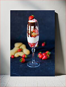 Πίνακας, Strawberry Parfait Παρφέ φράουλα