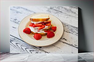 Πίνακας, Strawberry Shortcake Sandwich Σάντουιτς κέικ φράουλα