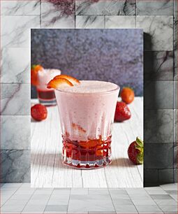 Πίνακας, Strawberry Smoothie Smoothie φράουλας